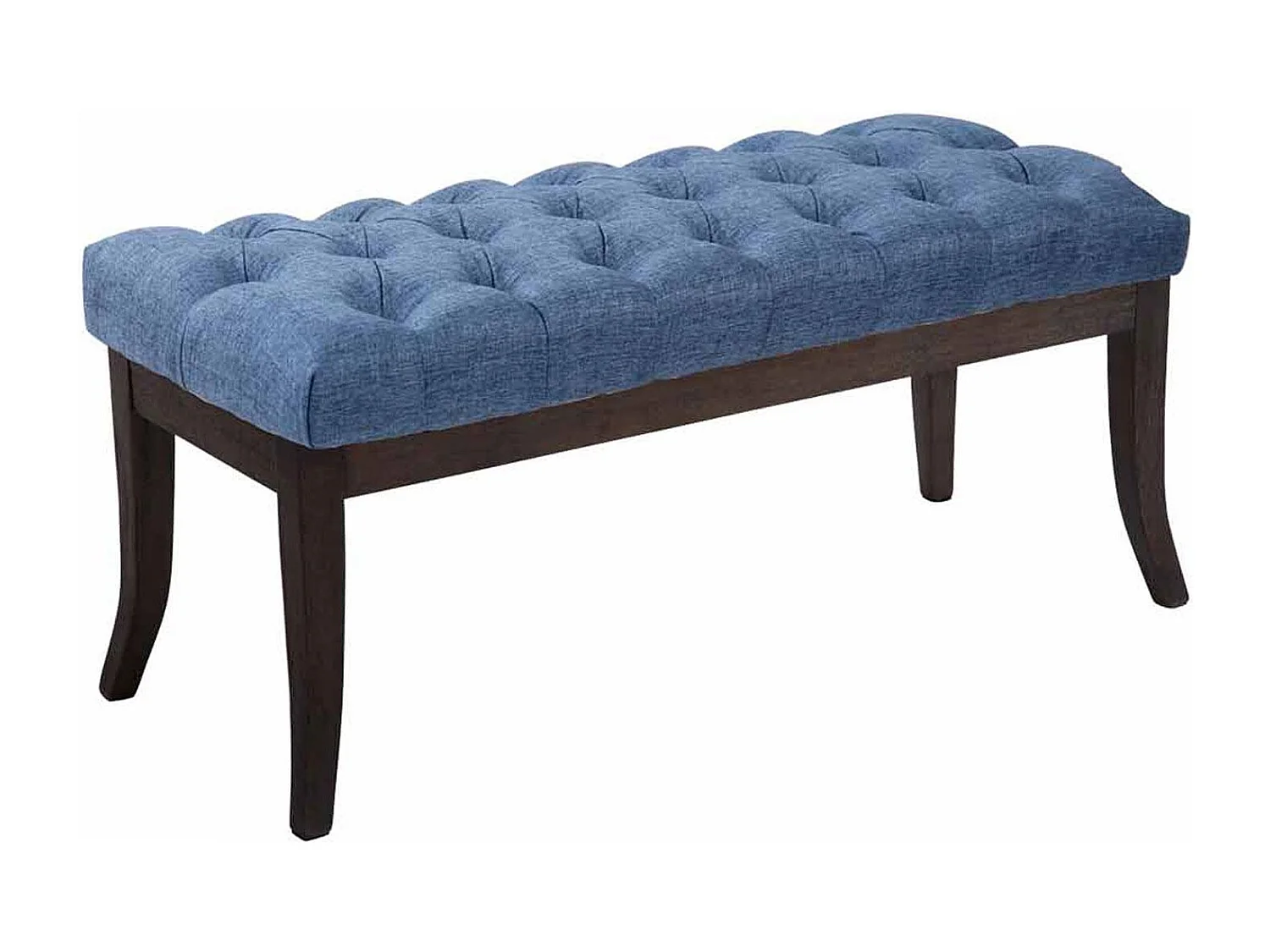 Banquette - Tissu & Bois - Bleu - Ramses