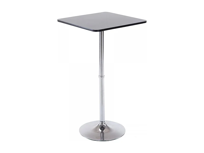 Table haute - carré - Bois - 60 x 60 cm - Noir - eckig