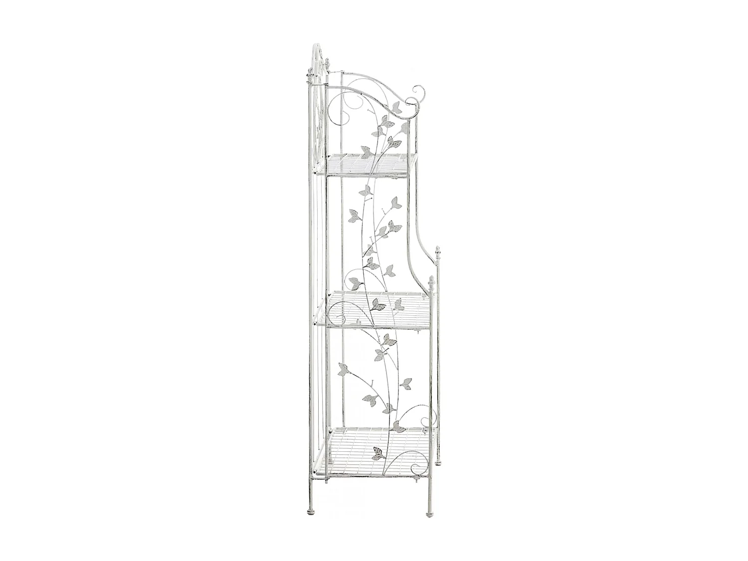 Standregal - Metall - 58 x 33 x 118cm - antik weiß - Reus