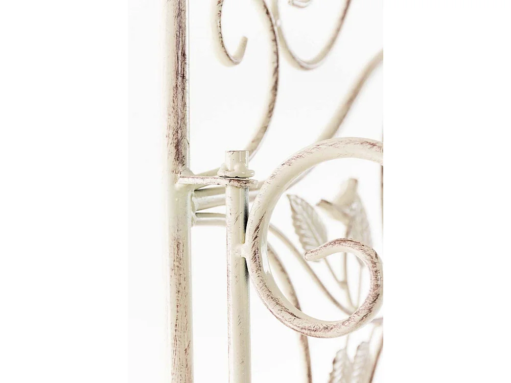 Étagères sur pied - Métal - 66 x 32 x 175cm - Crème antique - Flora