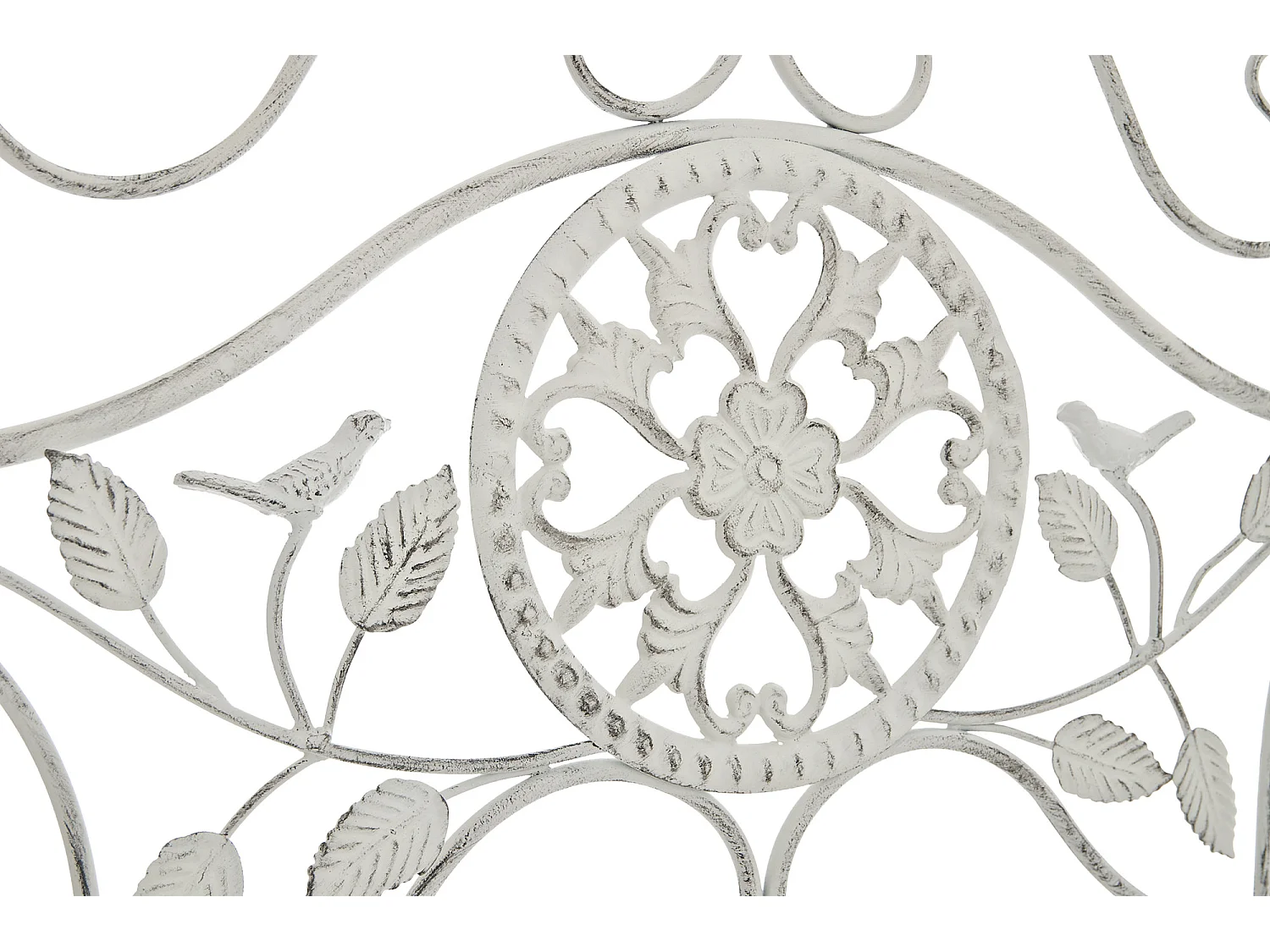 Étagères sur pied - Métal - 66 x 32 x 175cm - Blanc antique - Flora