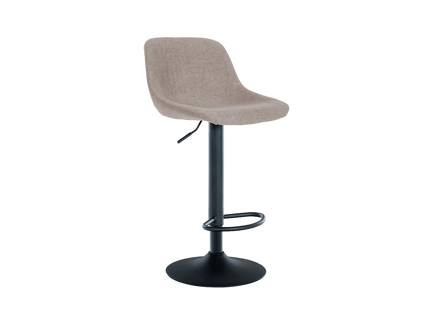 Tabouret de bar - Tissu - Taupe - Loft