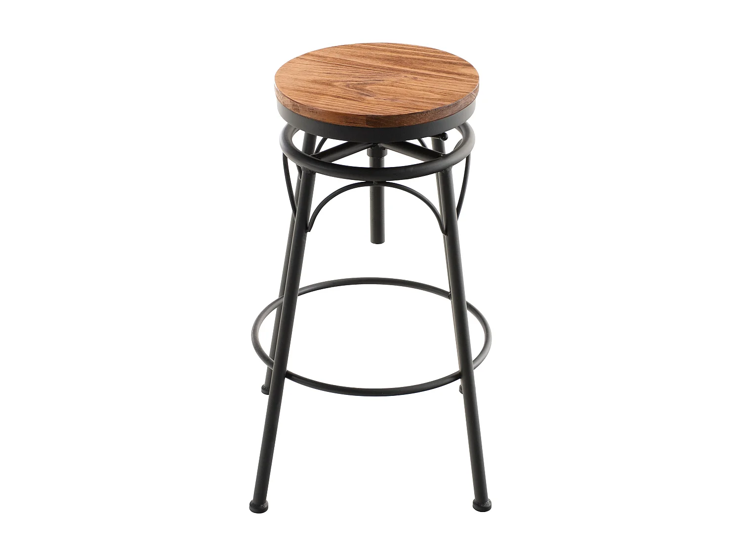 Set De 2  Taburete de bar - Metal &  - Negro - Beam