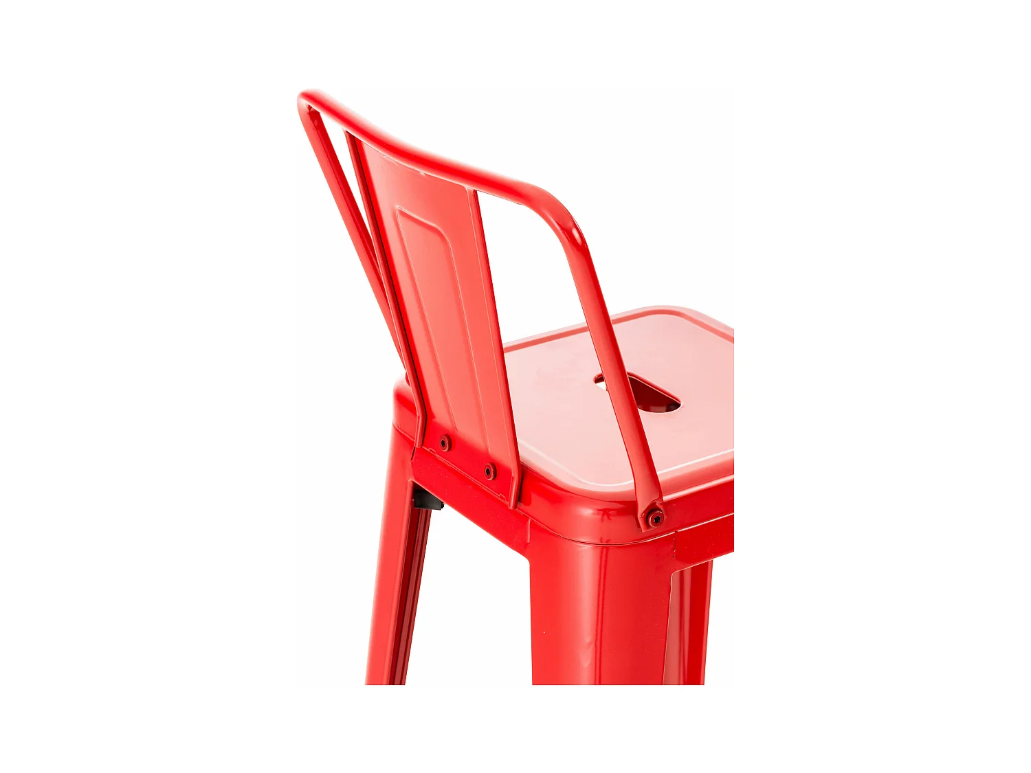 2er Set Barhocker - Metall & Metall - rot - Mason