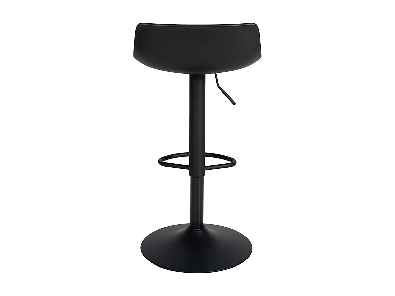 Lot de 2  Tabouret de bar - Plastique - Noir - Aveiro