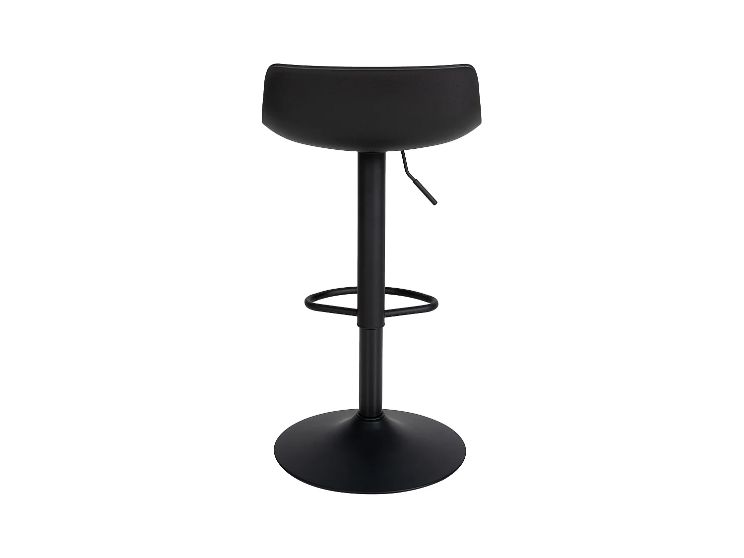Lot de 2  Tabouret de bar - Plastique - Noir - Aveiro