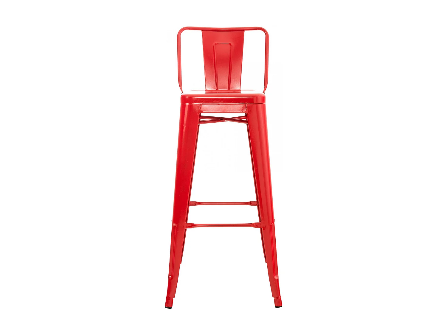 Banqueta de Metal Mason vermelho