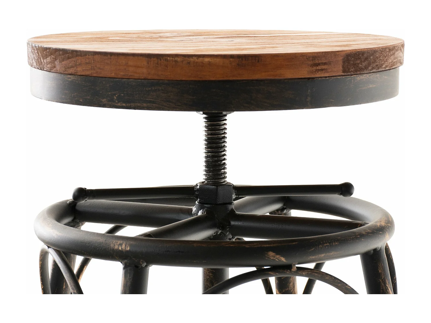 Lot de 2  Tabouret de bar - Métal & Métal - Bronze - Beam