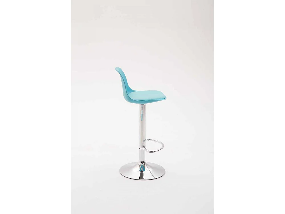 Tabouret de bar - Plastique & Métal - Bleu - Kiel