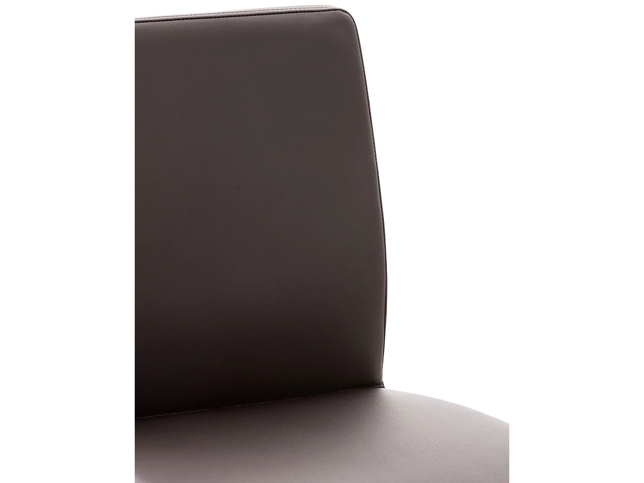 Tabouret de bar - Similicuir & Acier inoxydable - Marron - Cadiz