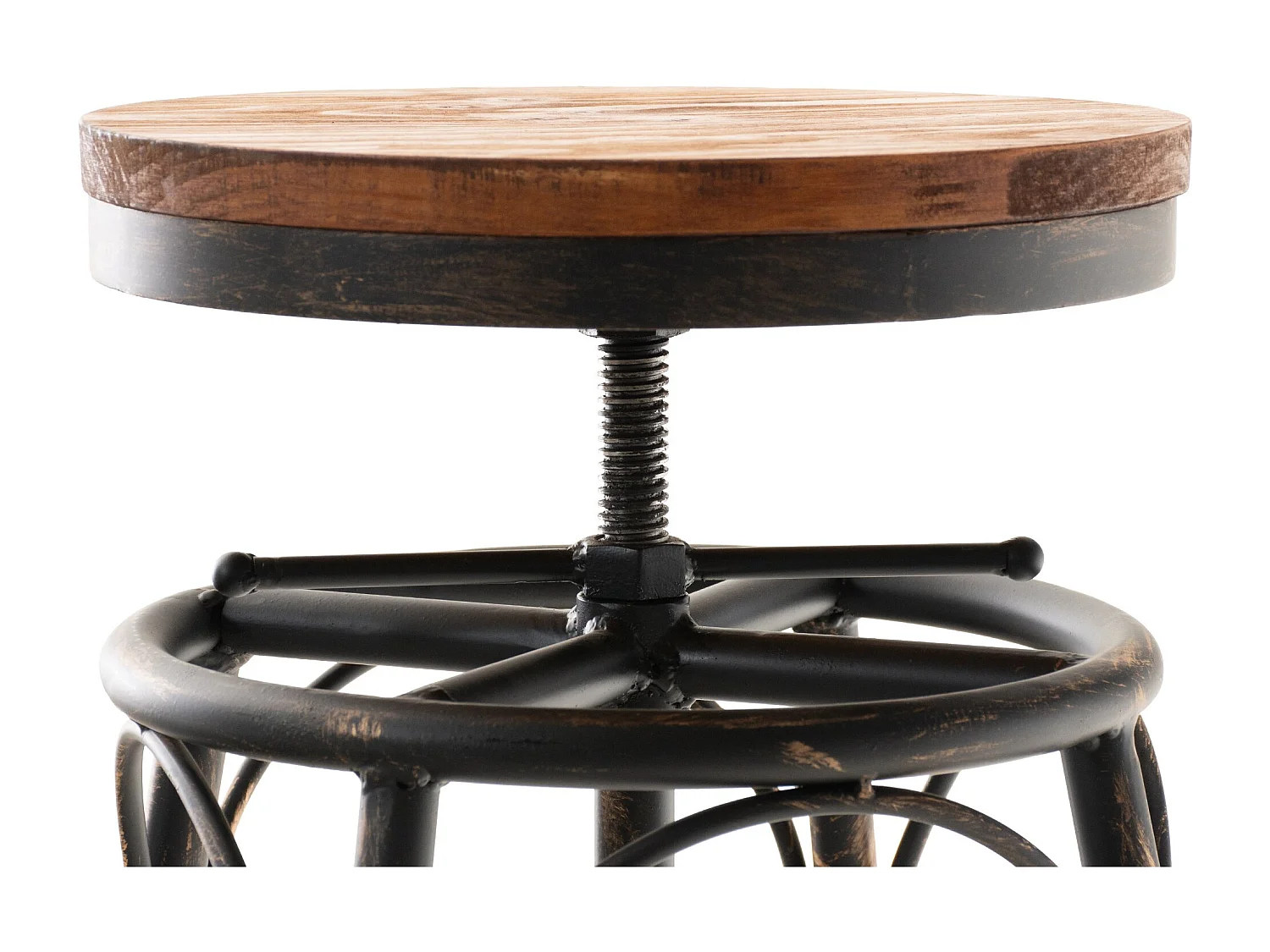 Barhocker - Metall & natura - bronze - Beam