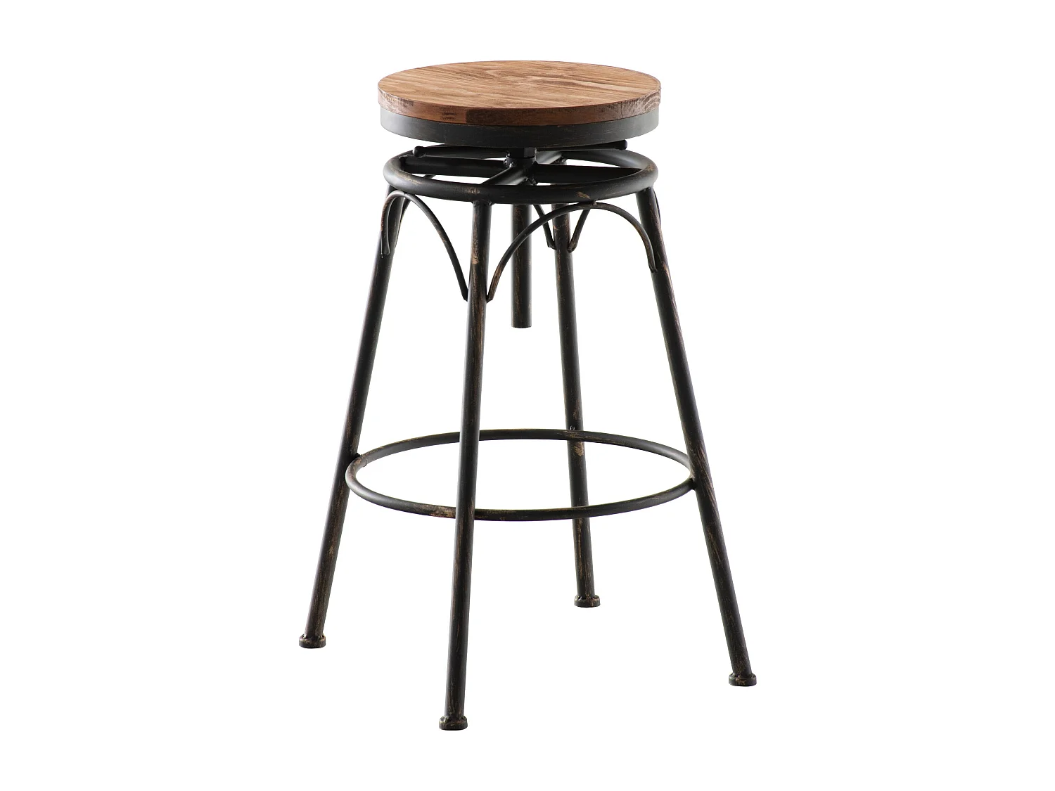 Barhocker - Metall & natura - bronze - Beam