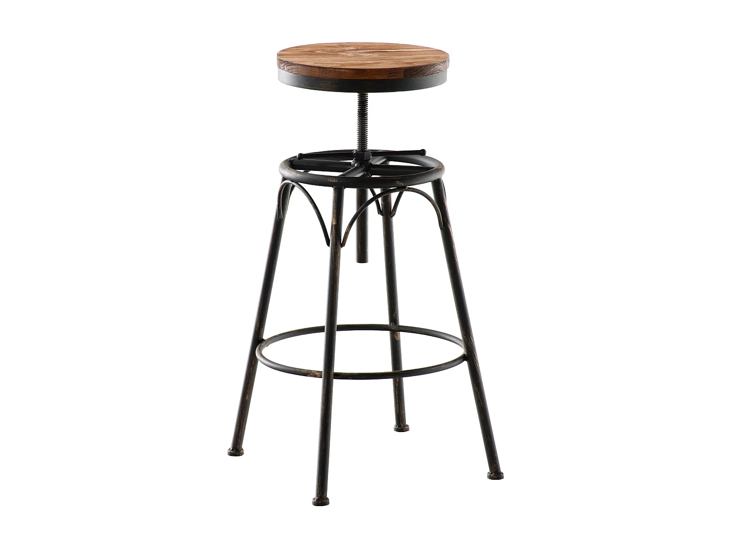 Tabouret de bar - Métal & Nature - Bronze - Beam