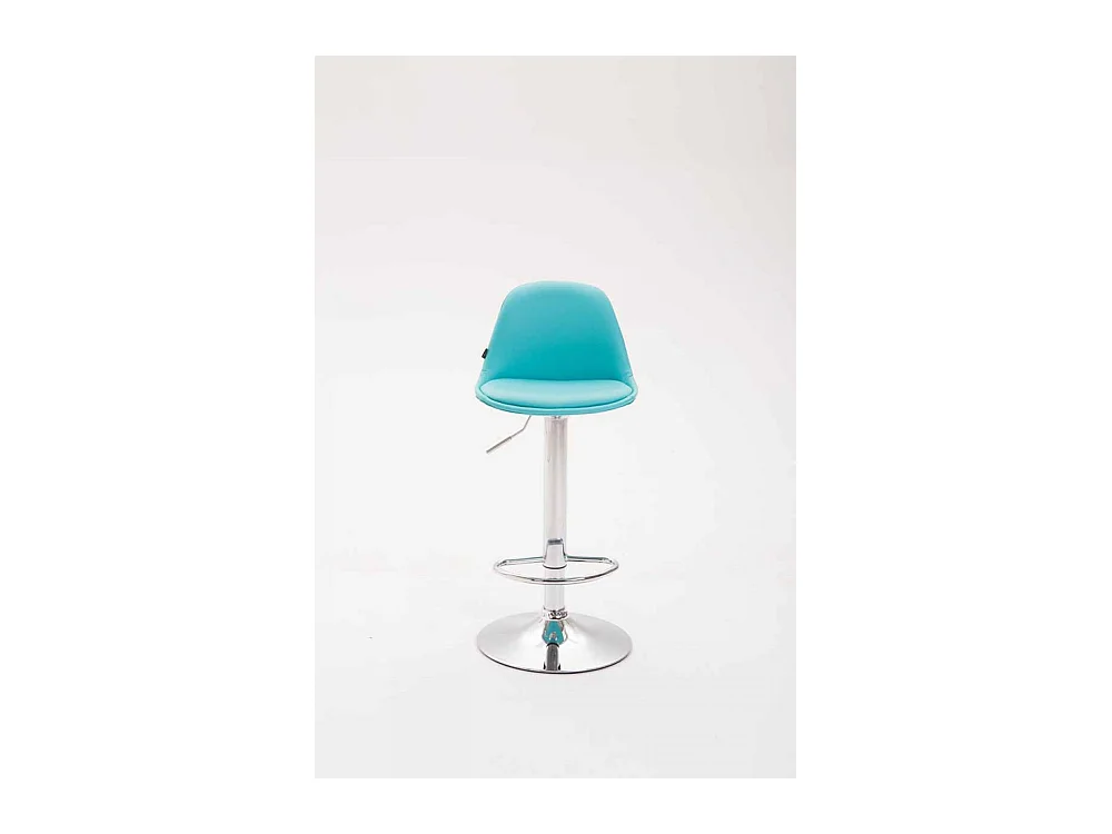 Tabouret de bar - Similicuir & Métal - Bleu - Kiel
