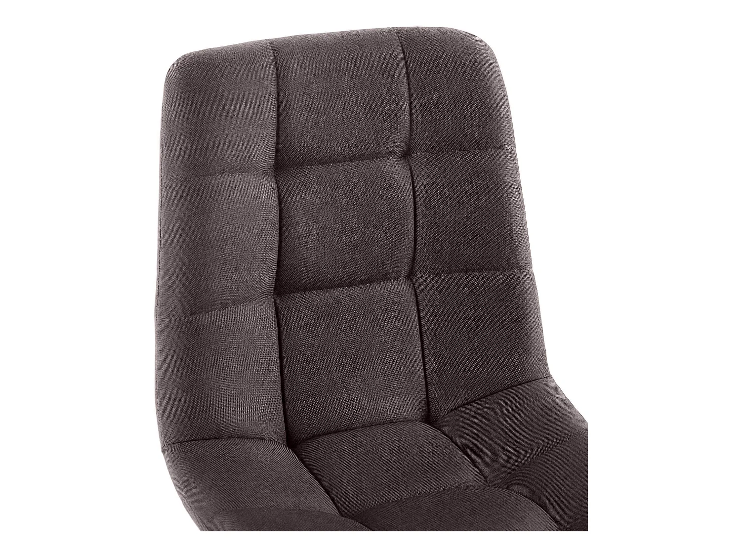 Eetkamerstoelen - Stof & zwart - bruin - Antibes