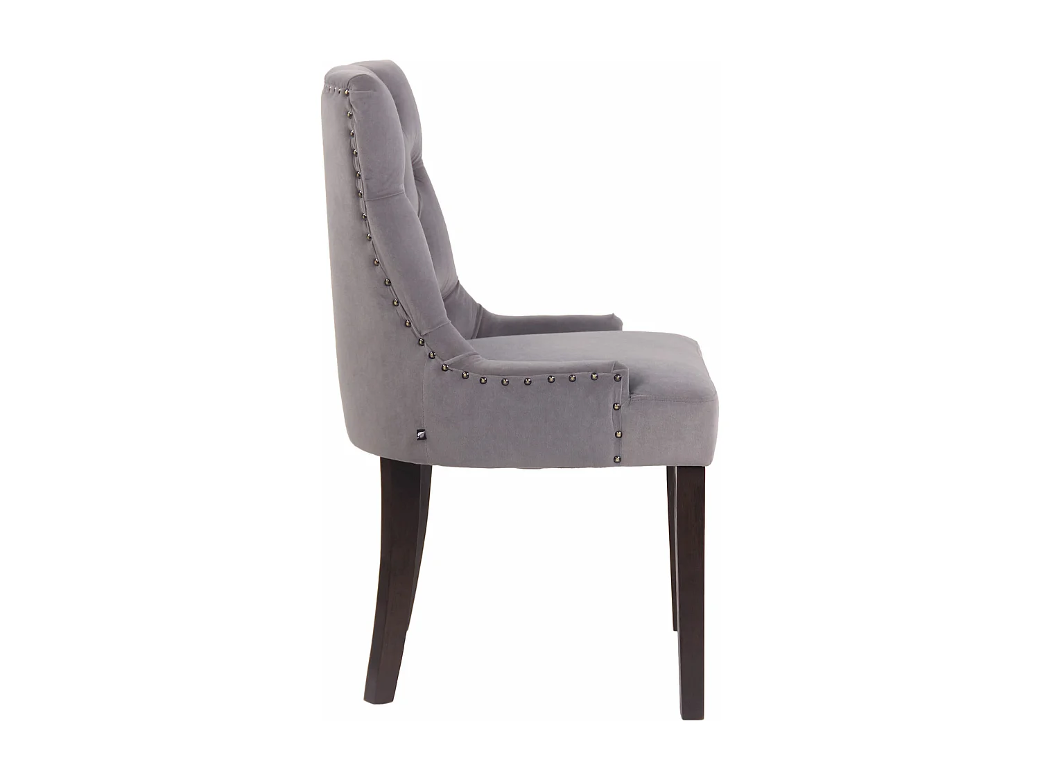 chaise salle à manger - Velours & Antique - Gris - Aberdeen