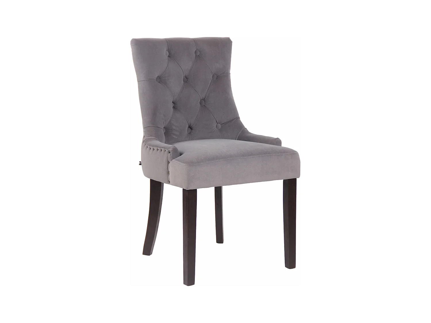 chaise salle à manger - Velours & Antique - Gris - Aberdeen