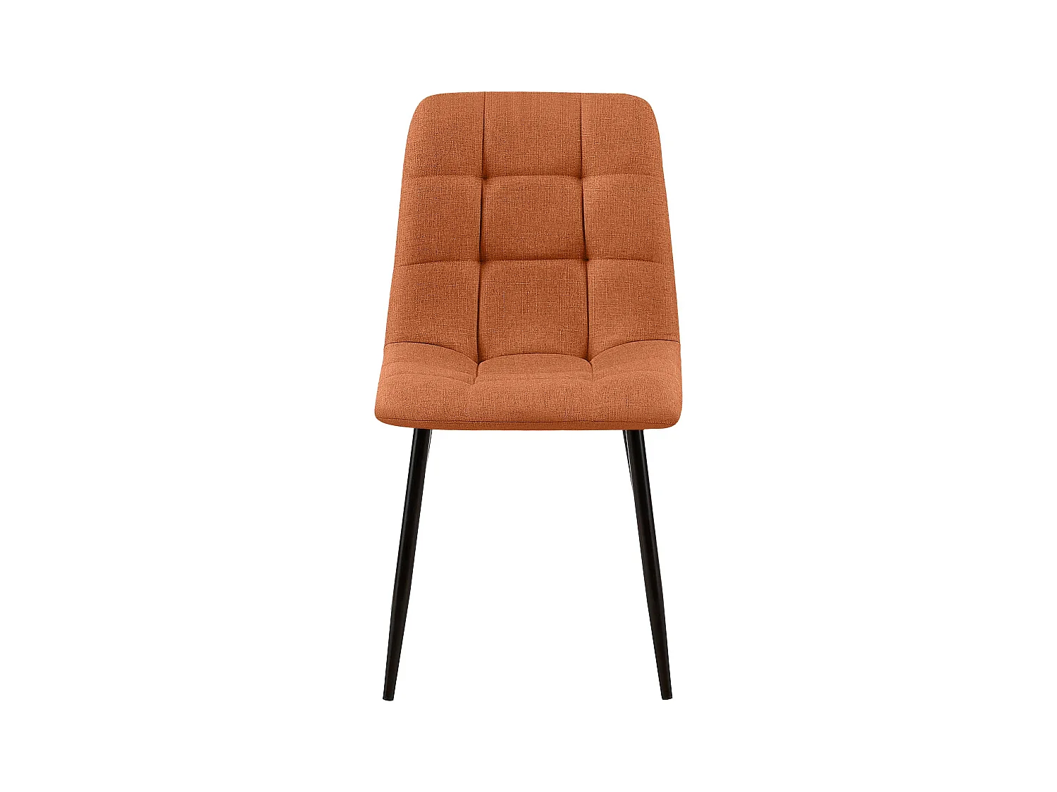 Set van 2  Eetkamerstoelen - Stof - oranje - Tilde