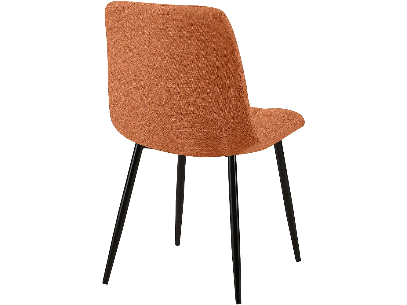 Lot de 2  chaise salle à manger - Tissu - Orange - Tilde