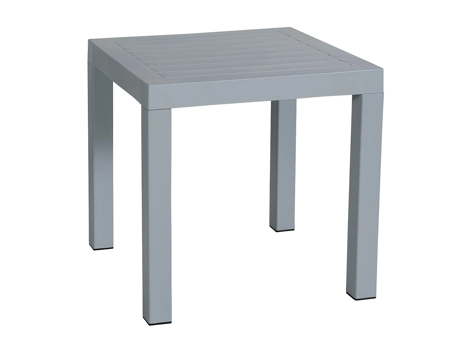 Beistelltisch - eckig - Kunststoff - 45 x 45cm - grau - Ocean