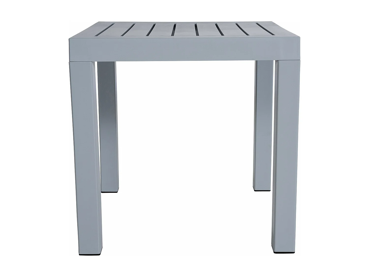 Beistelltisch - eckig - Kunststoff - 45 x 45cm - grau - Ocean