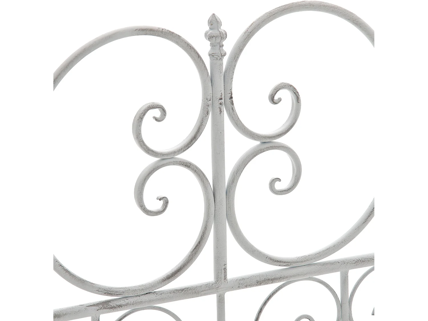 Banc de jardin - Métal - Blanc antique - Minna