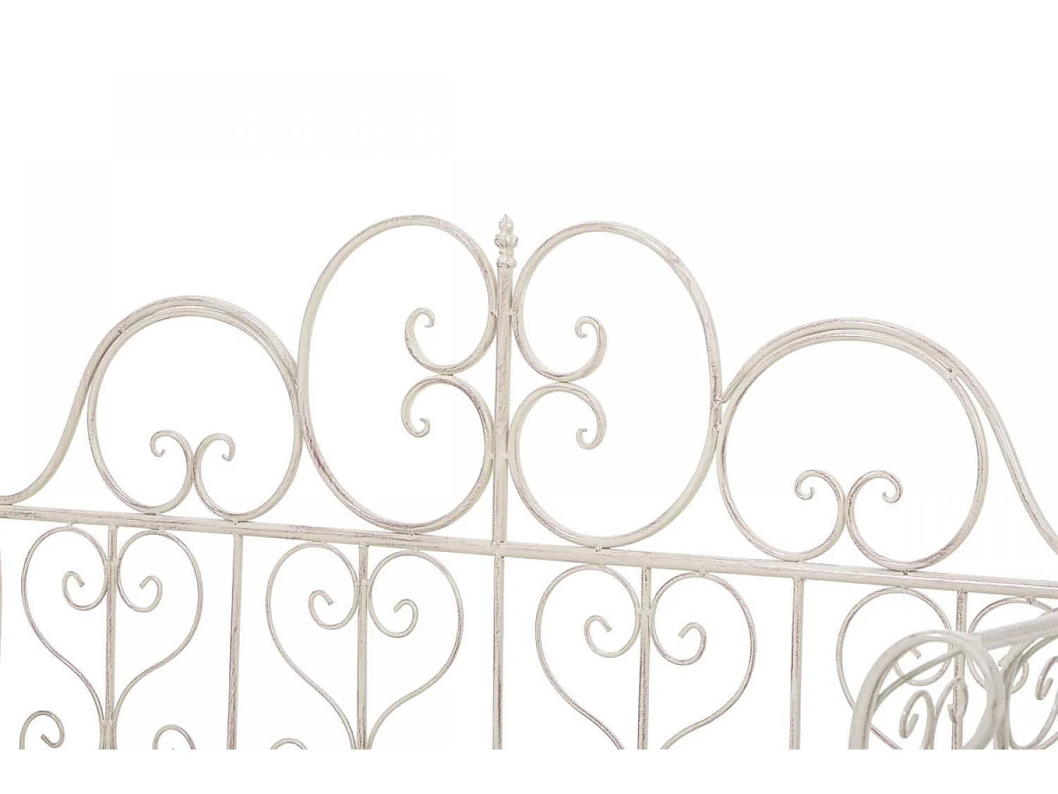 Banc de jardin - Métal - Crème antique - Minna