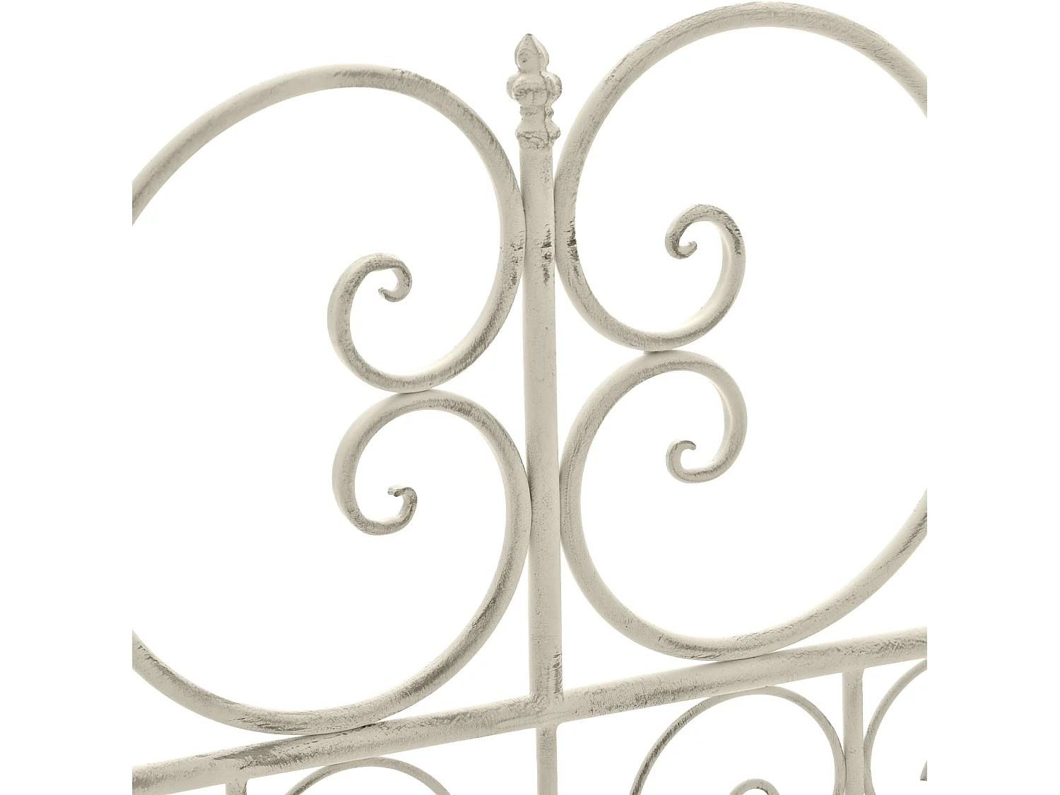 Banc de jardin - Métal - Crème antique - Minna