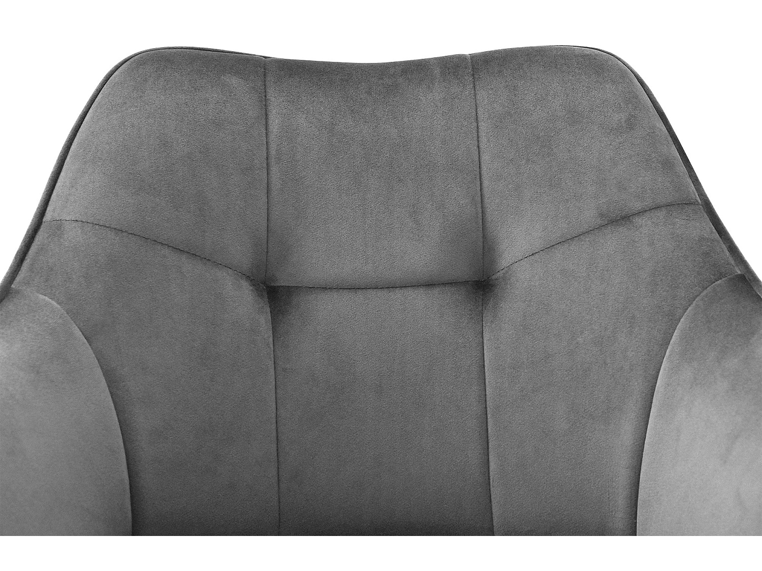 chaises avec accoudoirs - Velours - Gris foncé - Scott