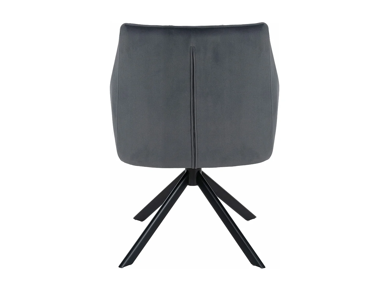 chaises avec accoudoirs - Velours & Noir - Gris foncé - Swing