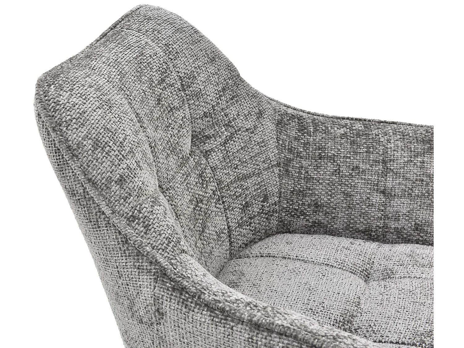 chaises avec accoudoirs - Tissu - Gris foncé - Scott