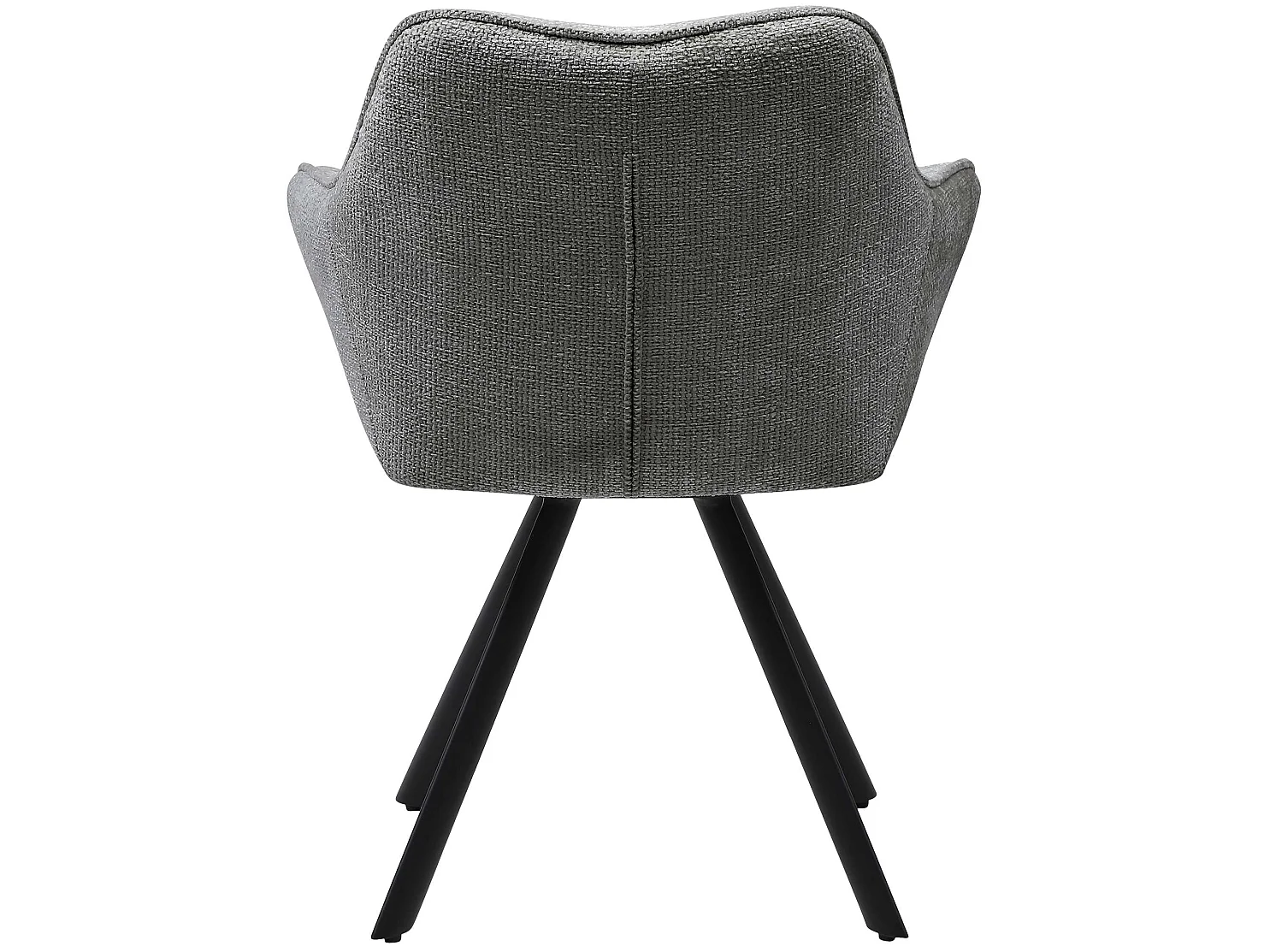 chaises avec accoudoirs - Tissu - Gris foncé - Scott