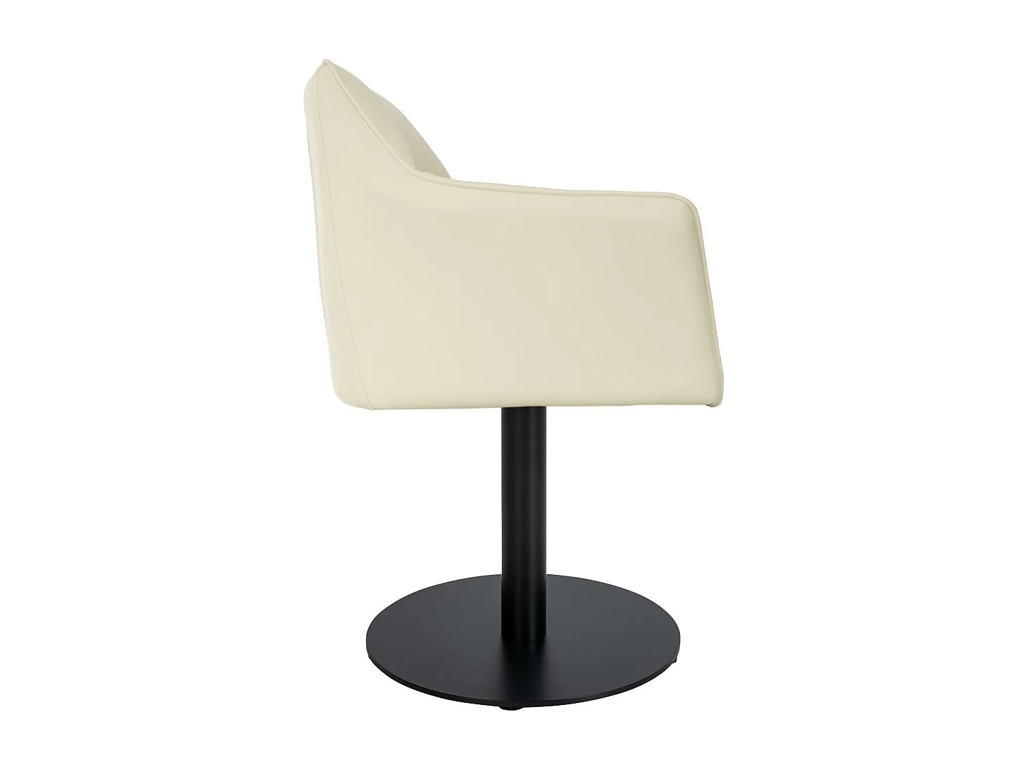 Ligstoel - Kunstleer - creme - Damaso