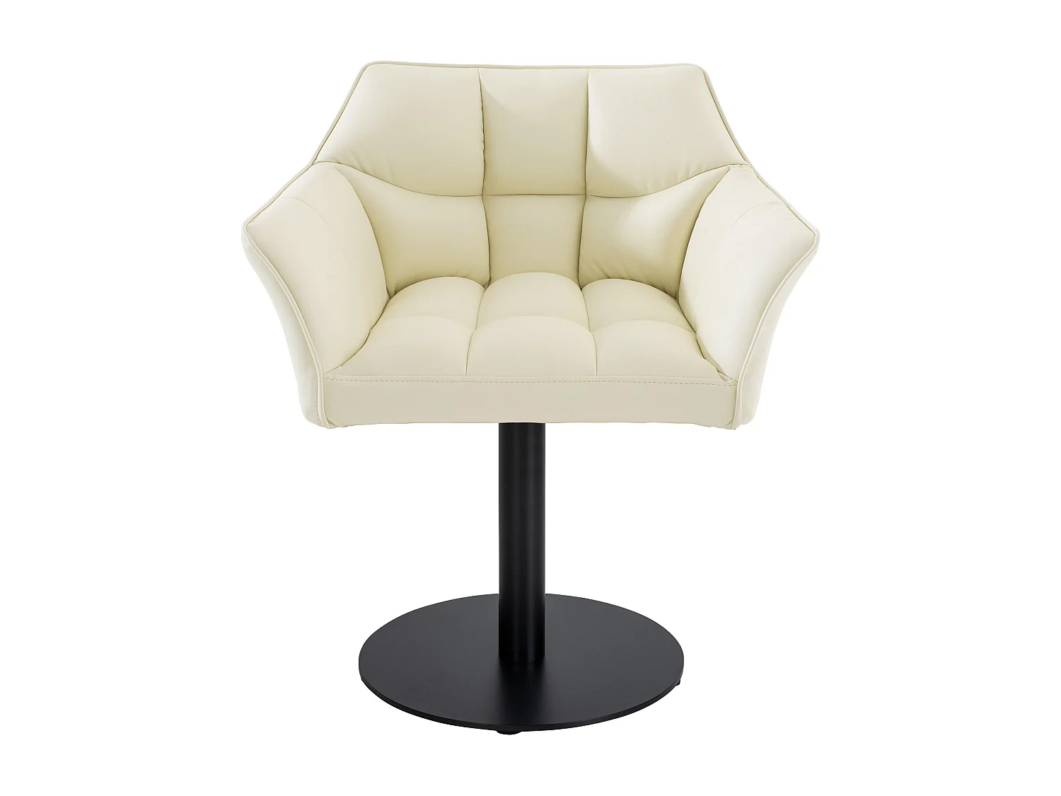 Chaise longue - Similicuir - Crème - Damaso