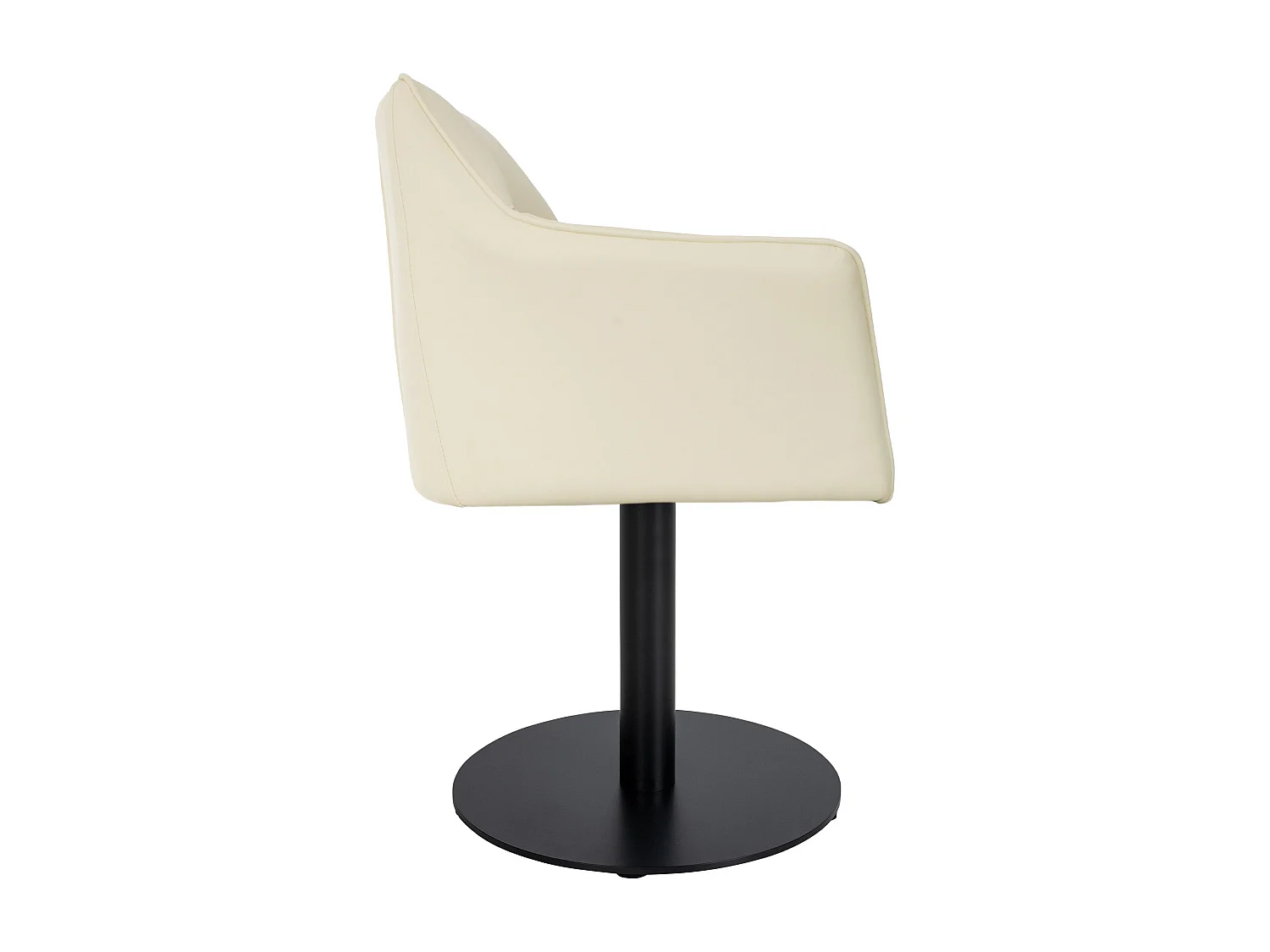 Chaise longue - Similicuir - Crème - Damaso