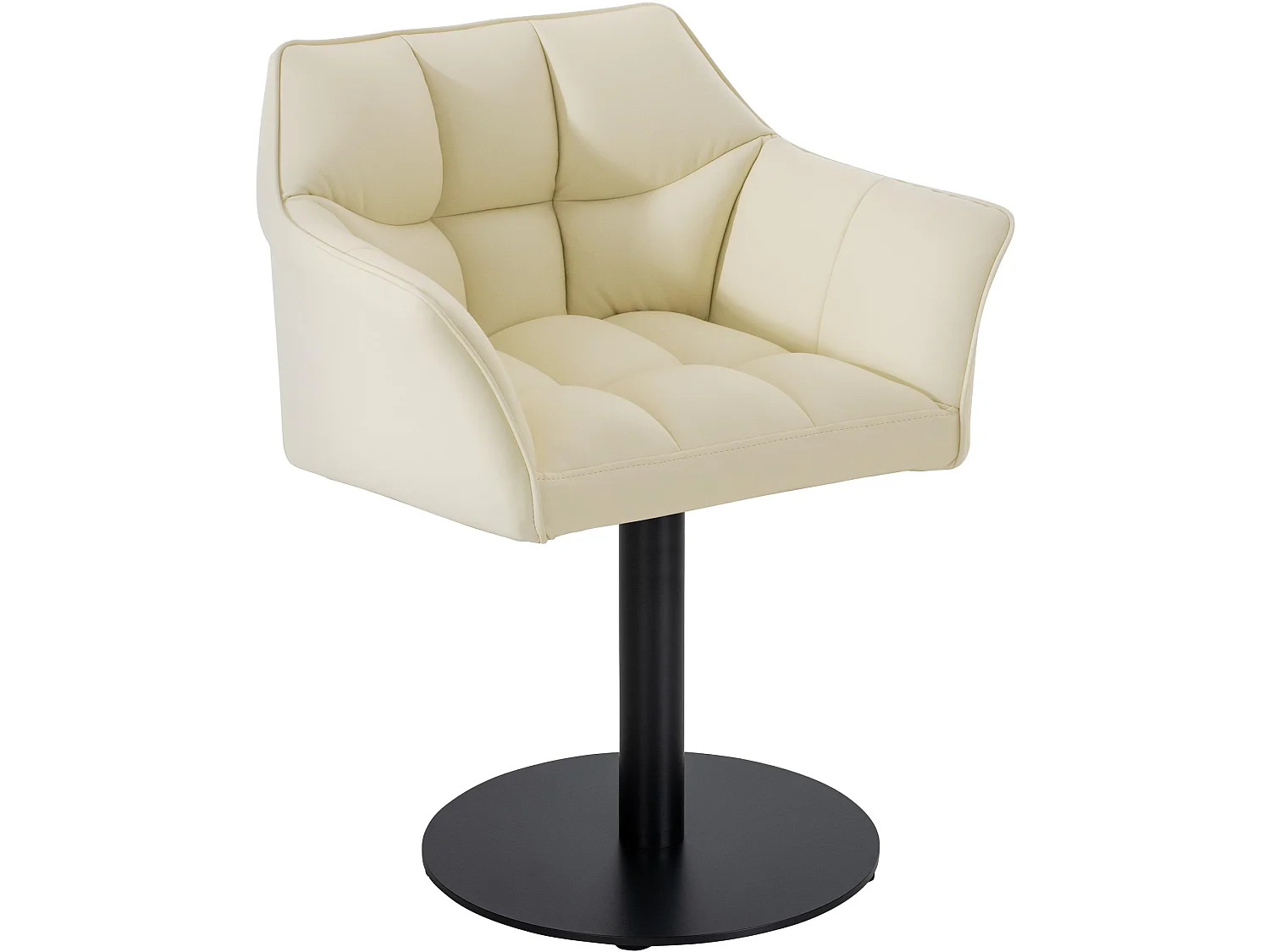 Chaise longue - Similicuir - Crème - Damaso
