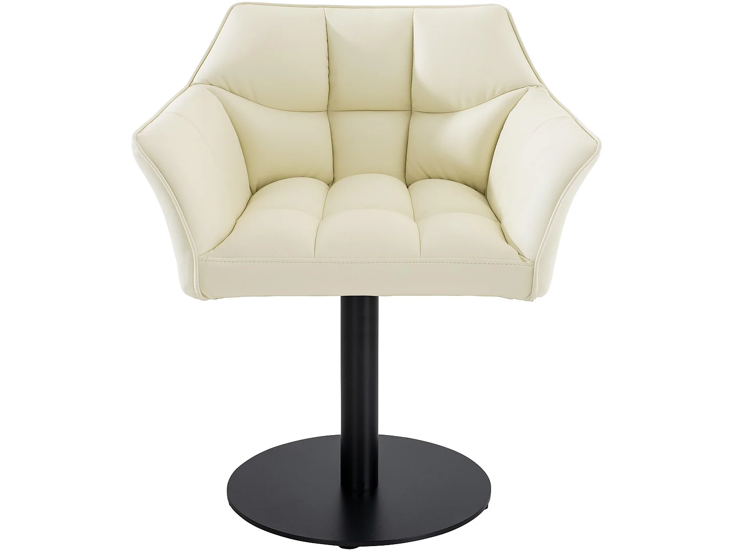 Chaise longue - Similicuir - Crème - Damaso