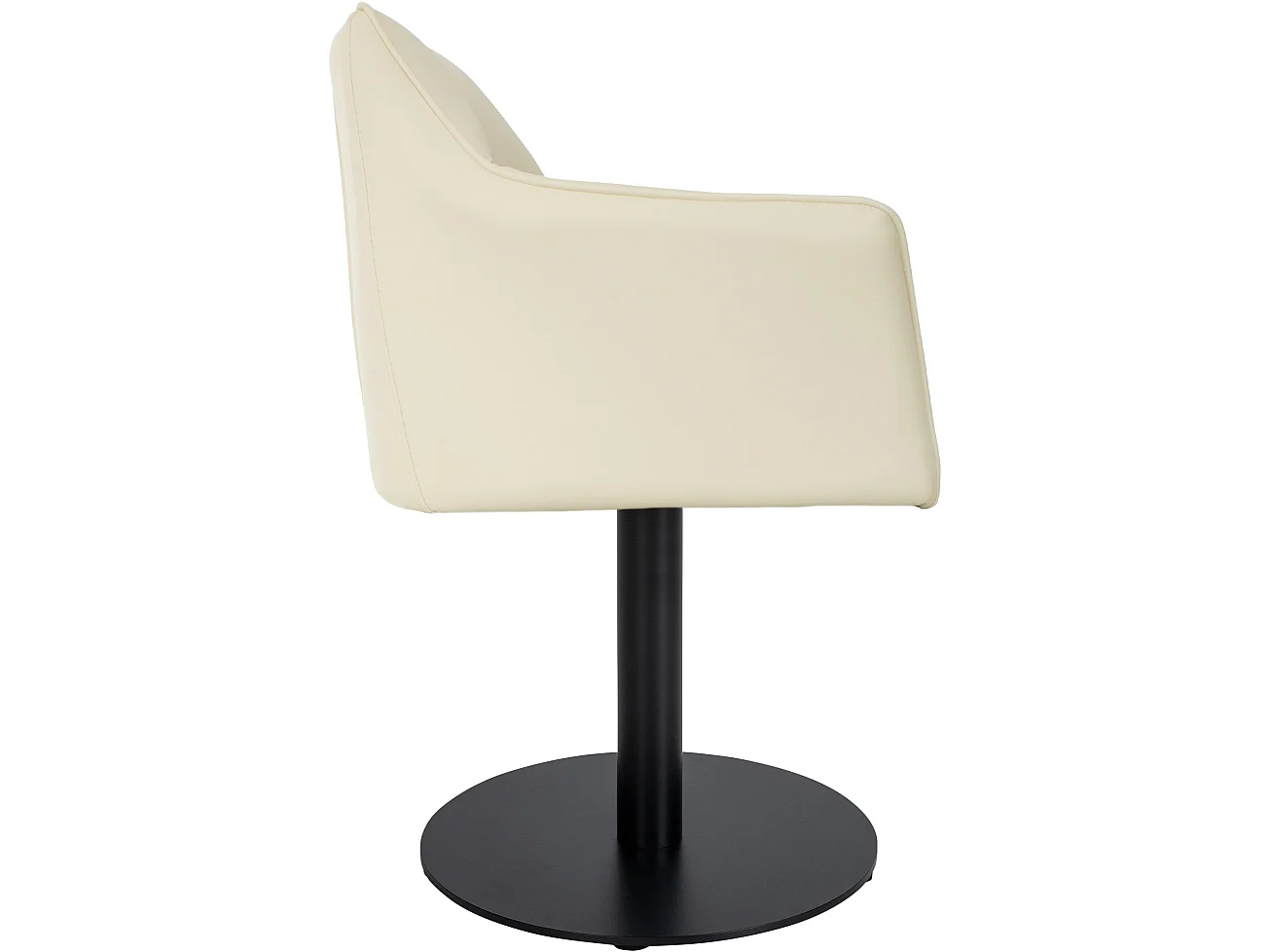 Chaise longue - Similicuir - Crème - Damaso