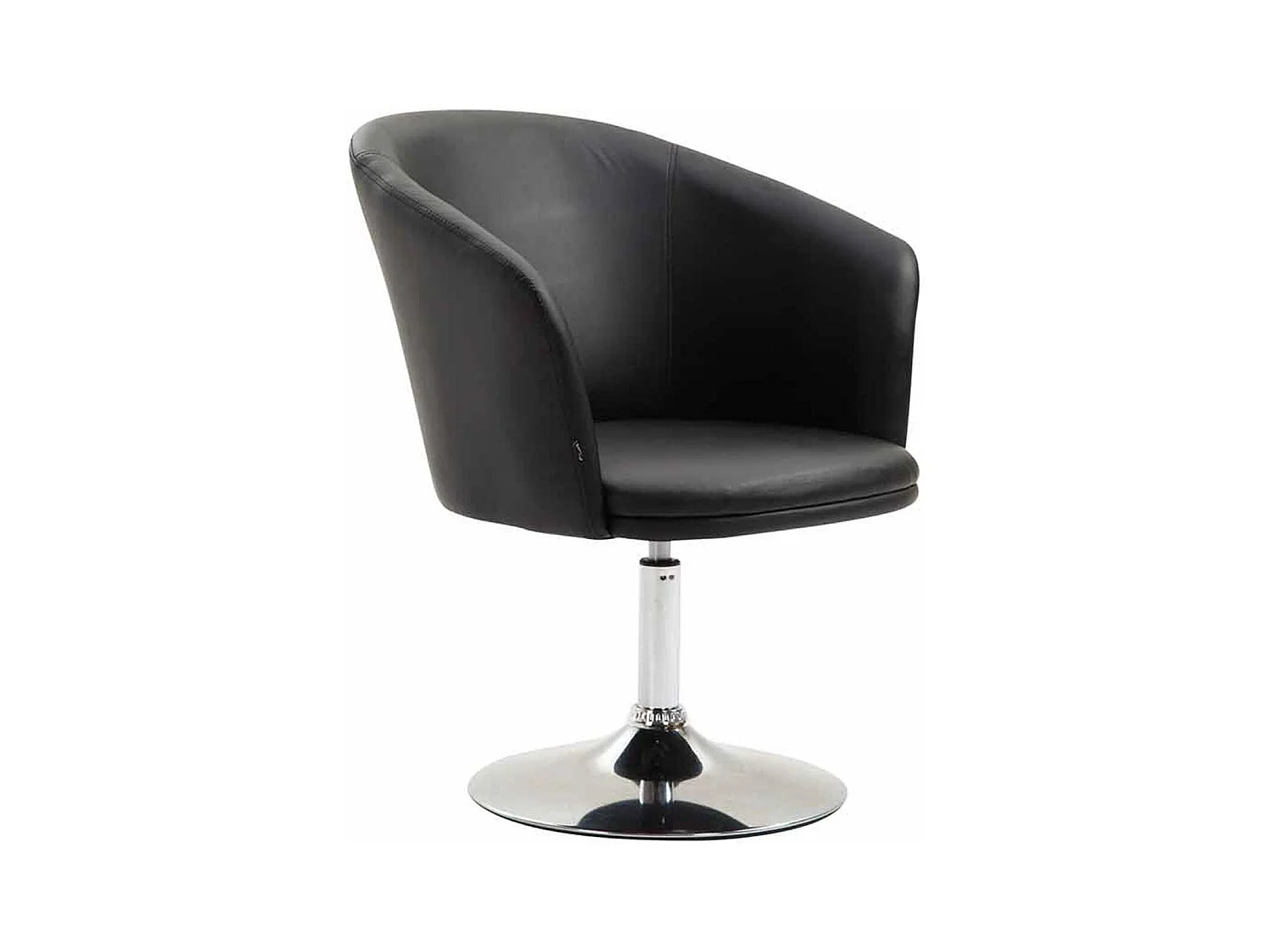 Chaise longue - Similicuir & Blanc - Noir - Arcade