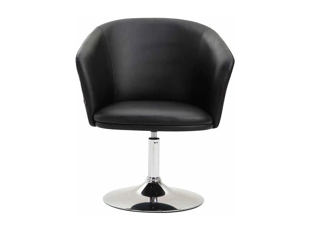 Chaise longue - Similicuir & Blanc - Noir - Arcade