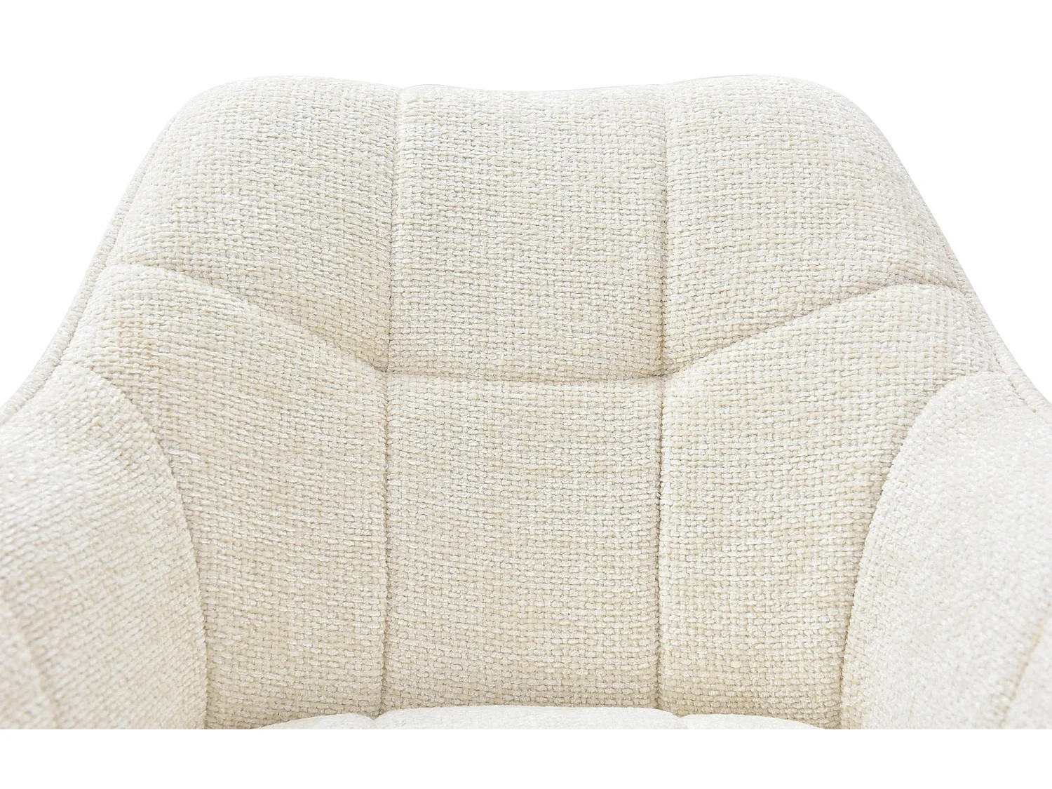 chaises avec accoudoirs - Tissu - Crème - Scott