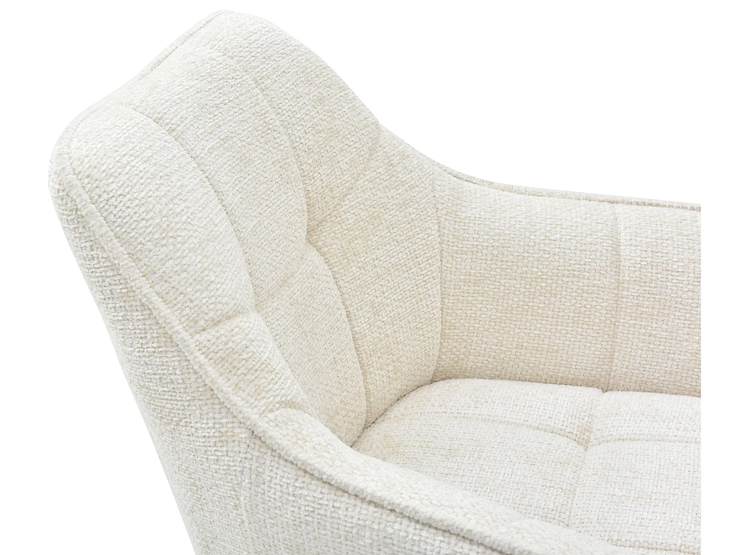 chaises avec accoudoirs - Tissu - Crème - Scott