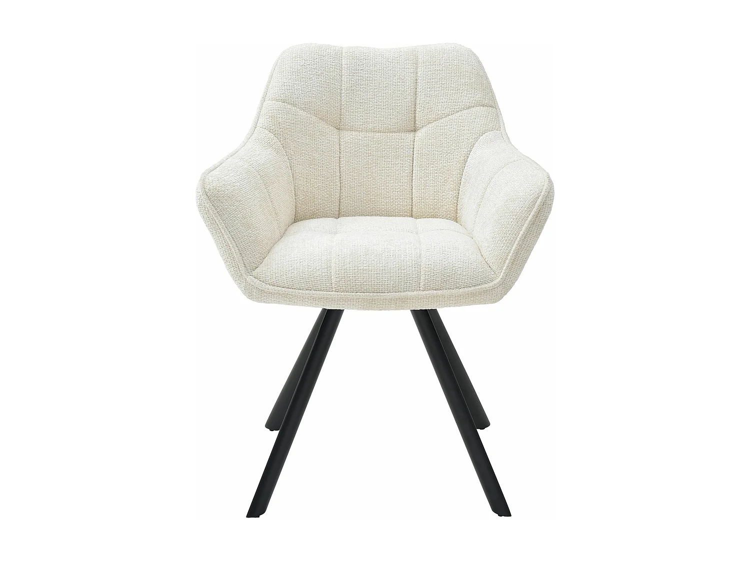 chaises avec accoudoirs - Tissu - Crème - Scott