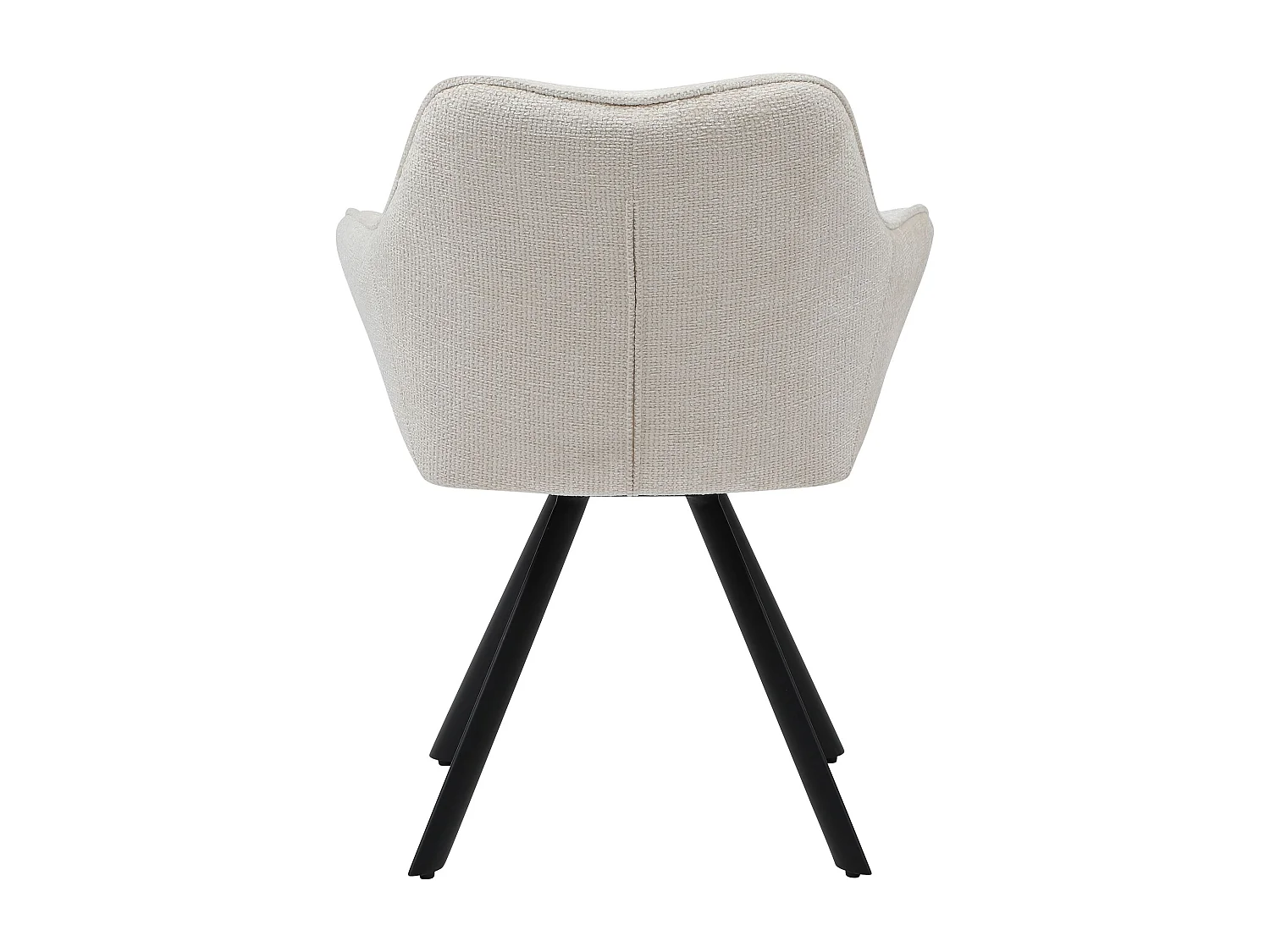 chaises avec accoudoirs - Tissu - Crème - Scott