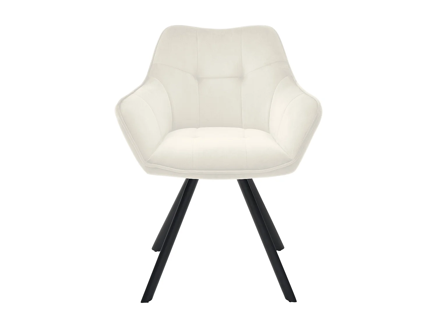 chaises avec accoudoirs - Velours - Crème - Scott