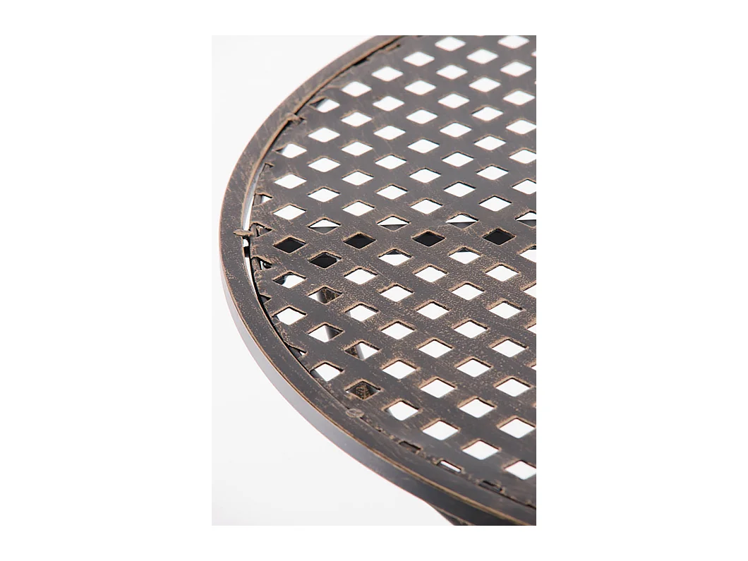 Table d'appoint de jardin - rund 70cm - Métal - Bronze - Amanda