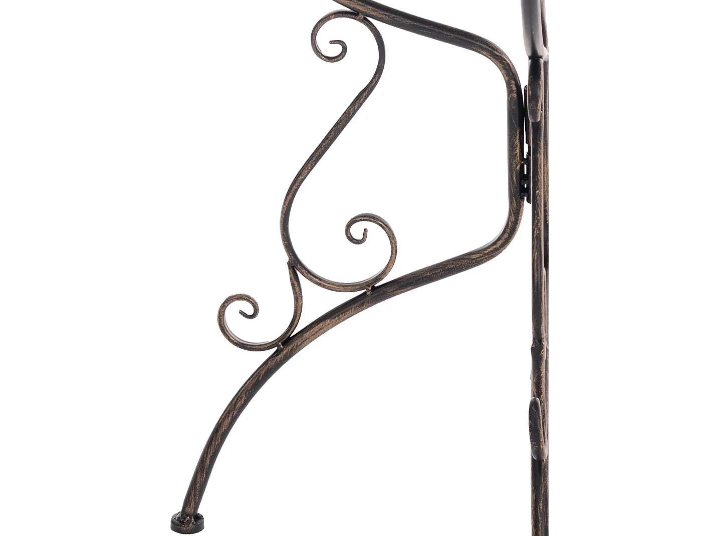 Table d'appoint de jardin - rond Ø 70 cm - Métal - Bronze - Amanda