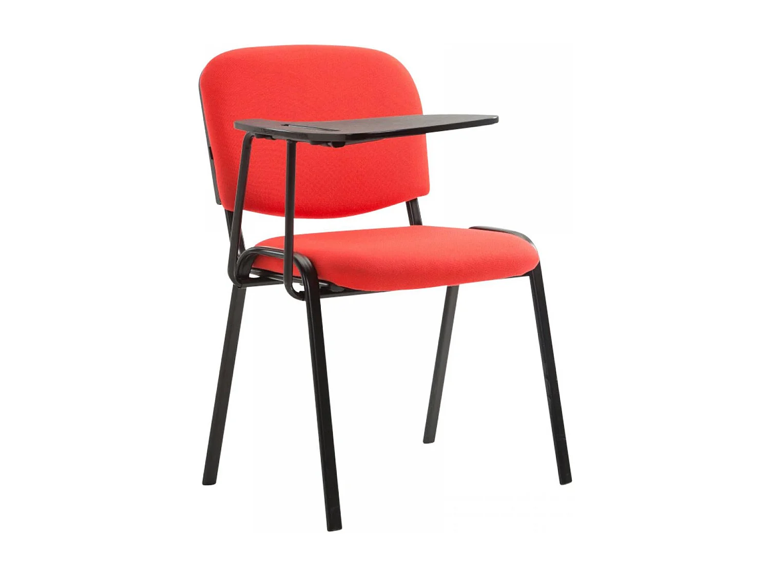 Chaise de conférence - Tissu & Blanc - Rouge - Ken