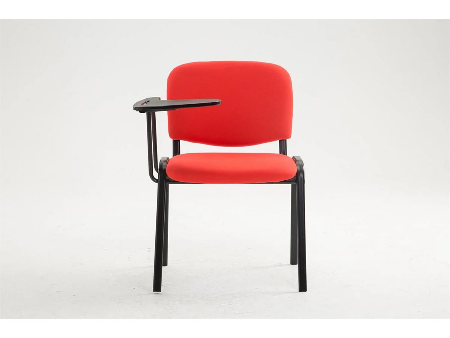 Chaise de conférence - Tissu & Blanc - Rouge - Ken