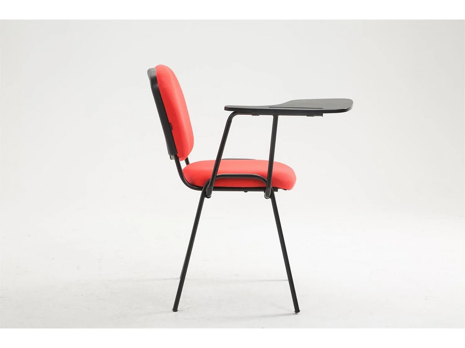 Chaise de conférence - Tissu & Blanc - Rouge - Ken